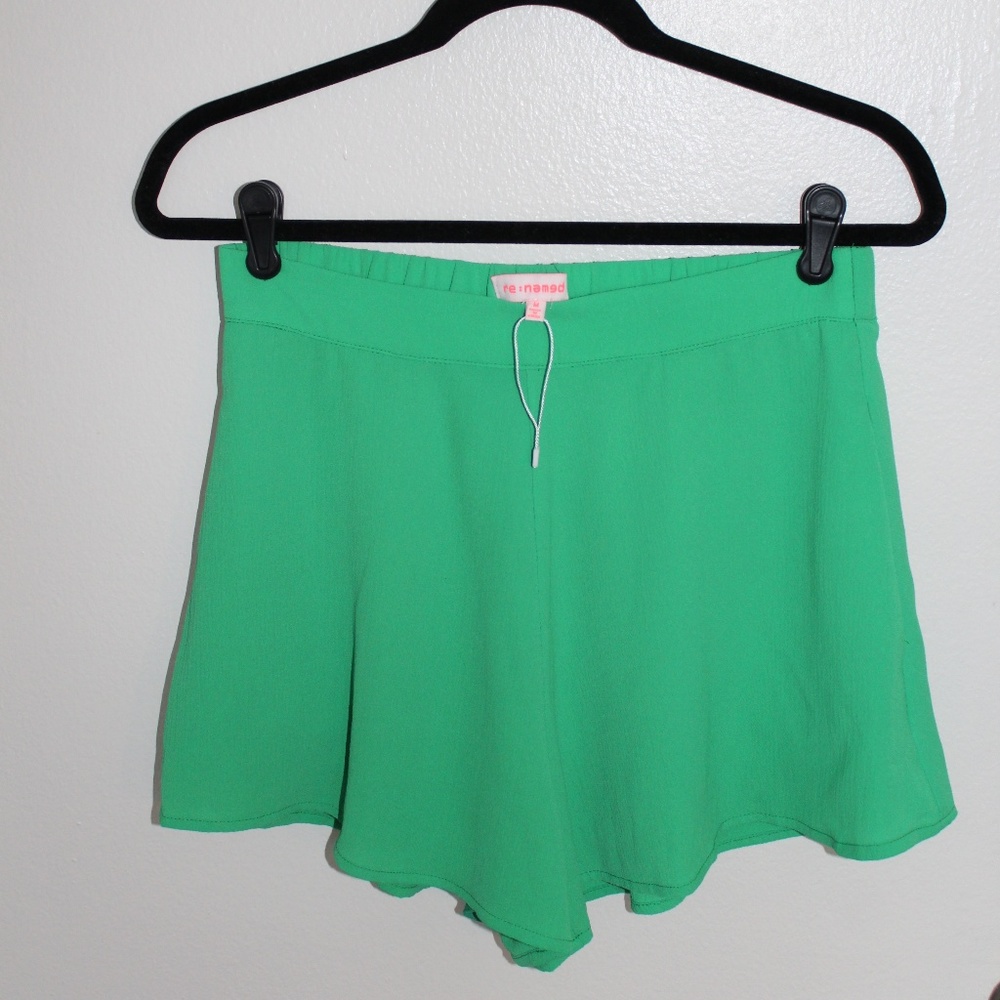 NWOT Flowy Green Shorts